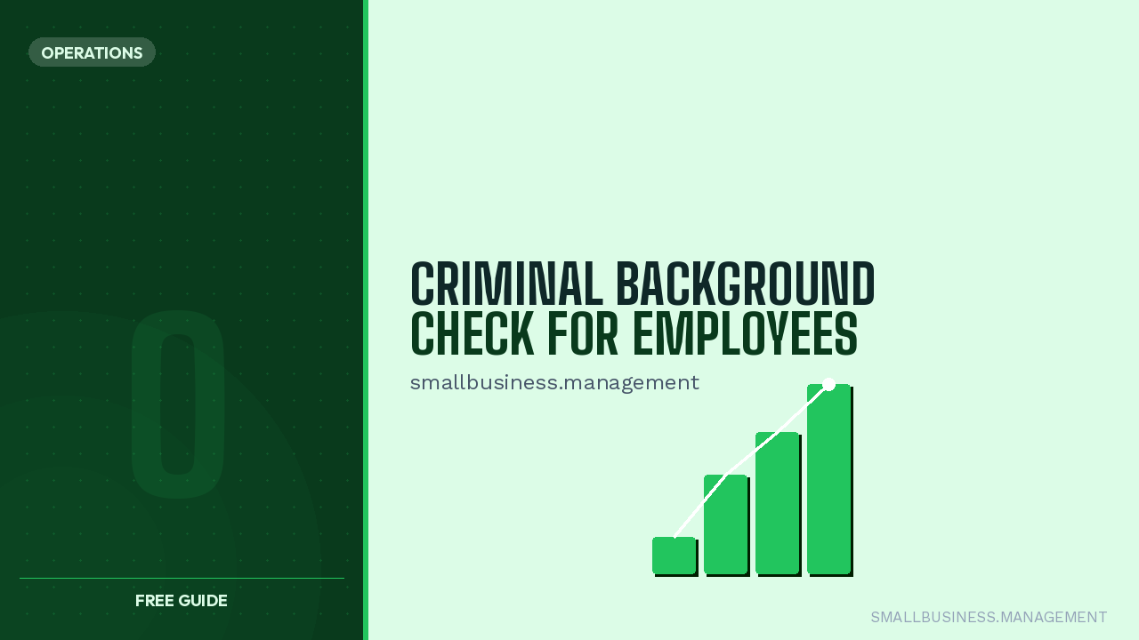 Criminal Background Check for Employees