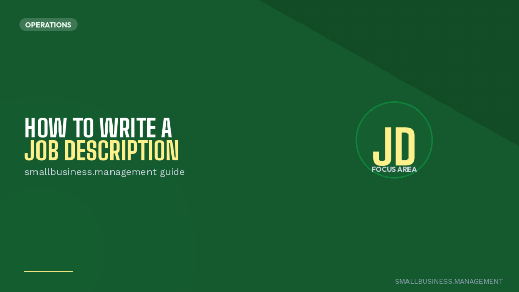 How to Write a Job Description for Small Business