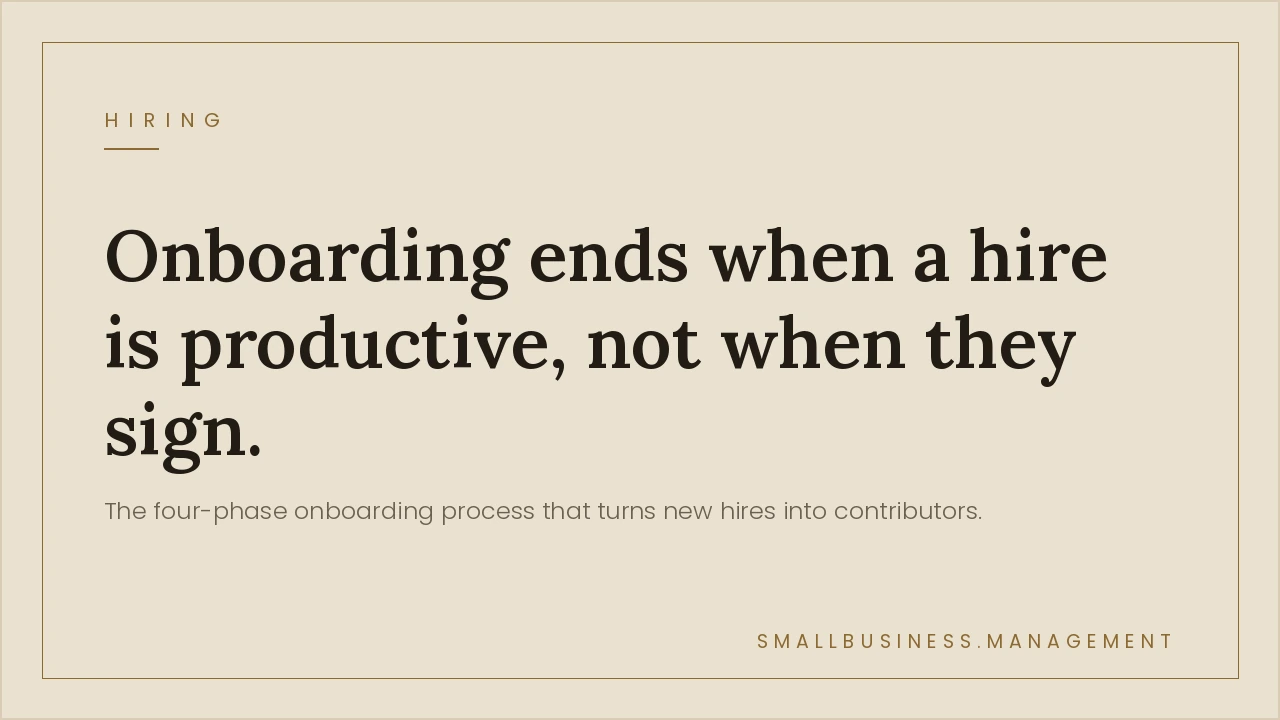 Employee Onboarding Process for Small Business