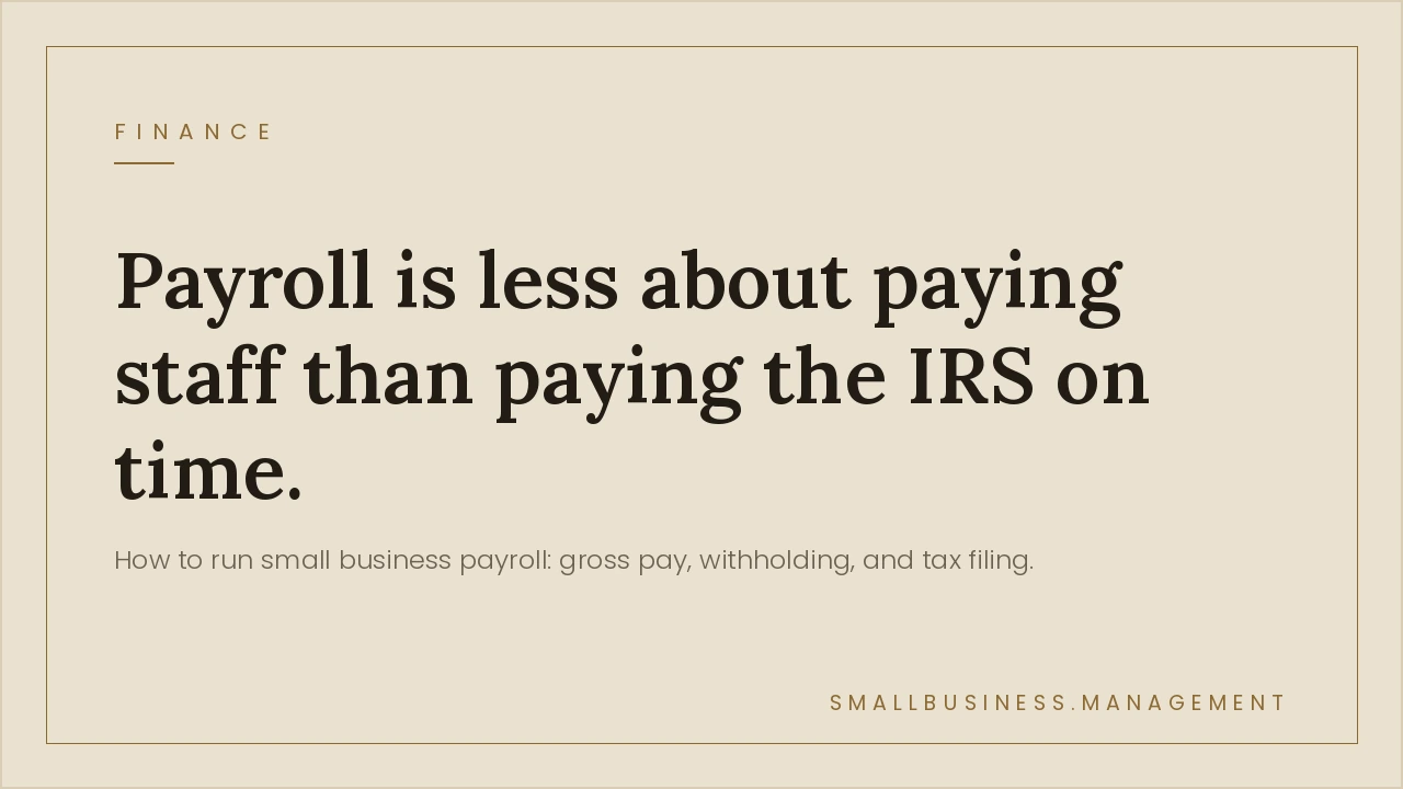 How to Do Payroll for a Small Business