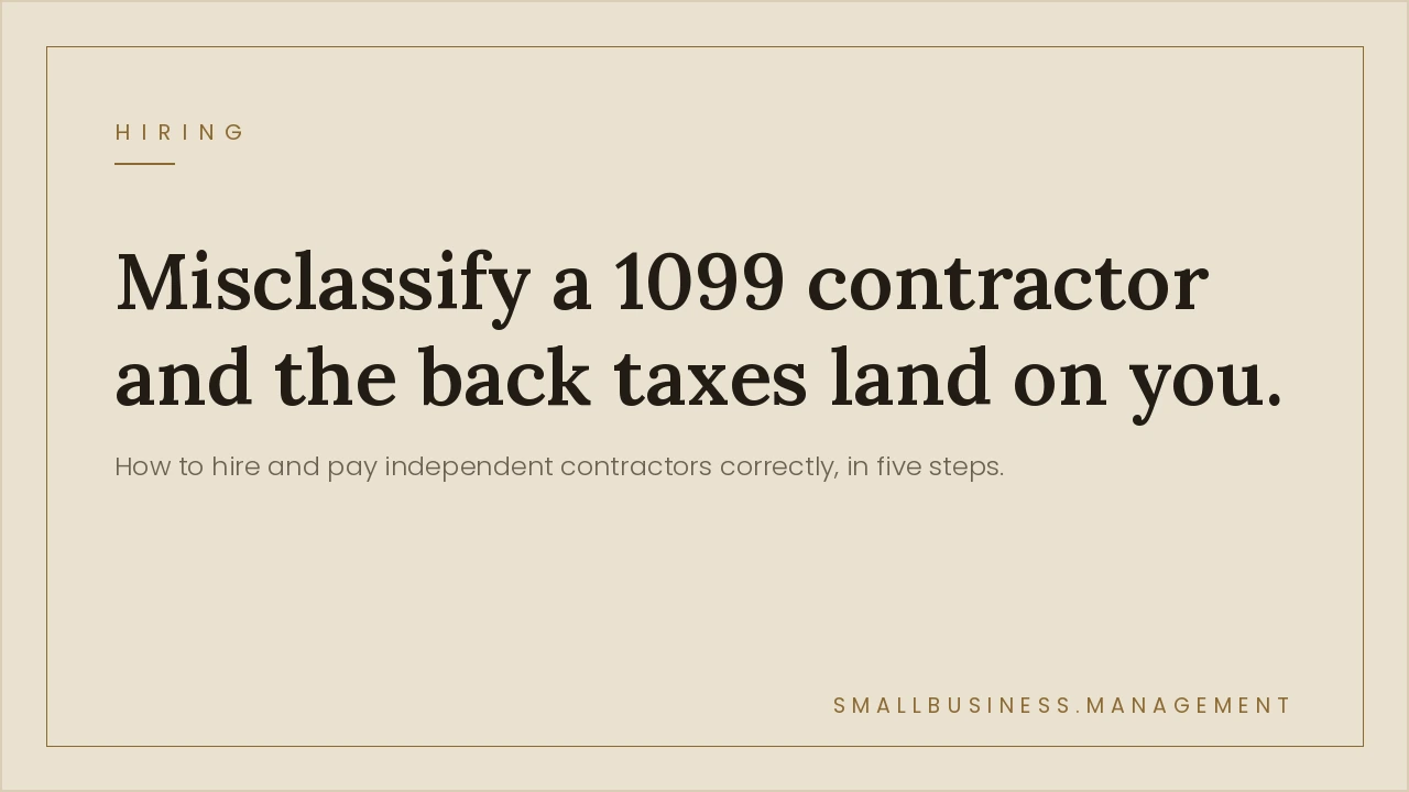 How to Hire 1099 Employees (Independent Contractors)